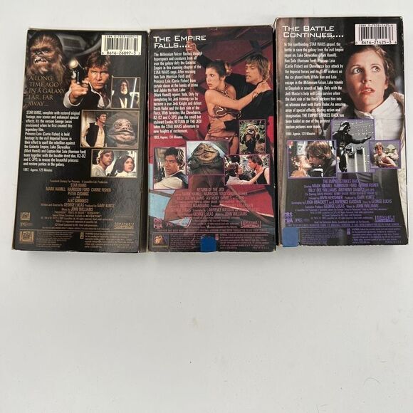Vintage VHS STAR WARS LOT of 3 (out of print) Collectibles - Picture 2 of 3